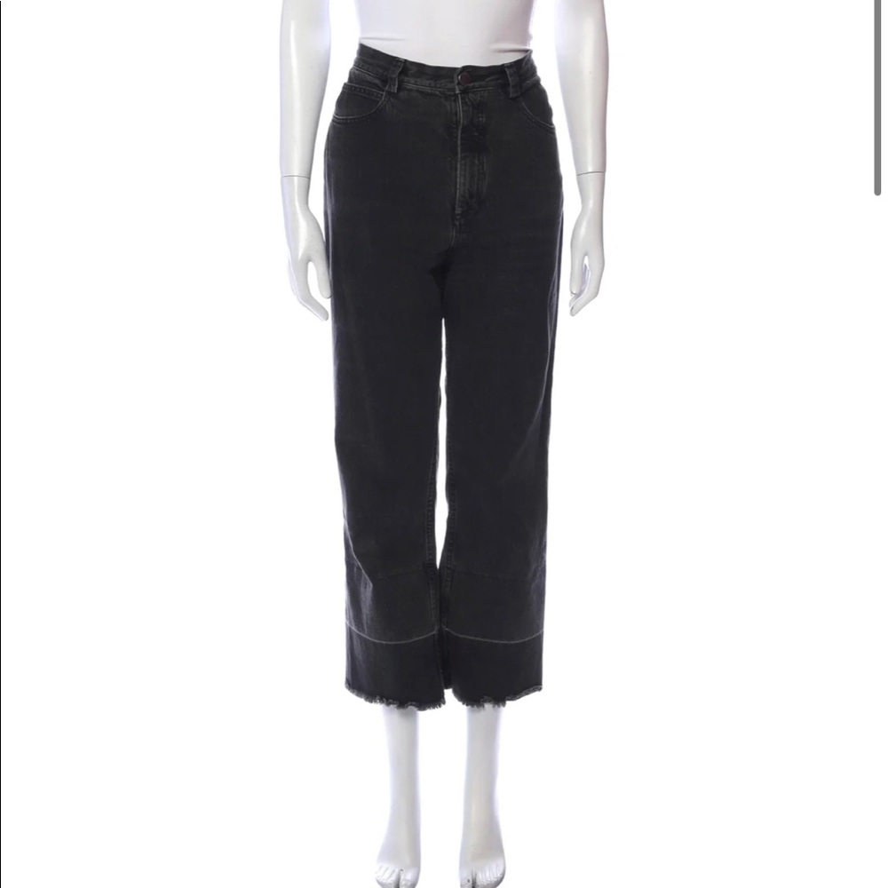 Rachel Comey black high-rise straight leg jeans size 6